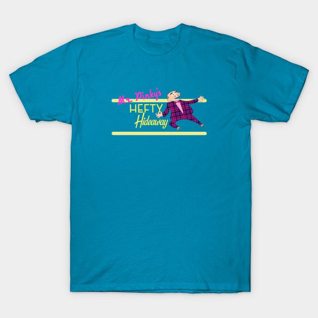 Mr. Pinky's HEFTY Hideaway T-Shirt by DeepCut